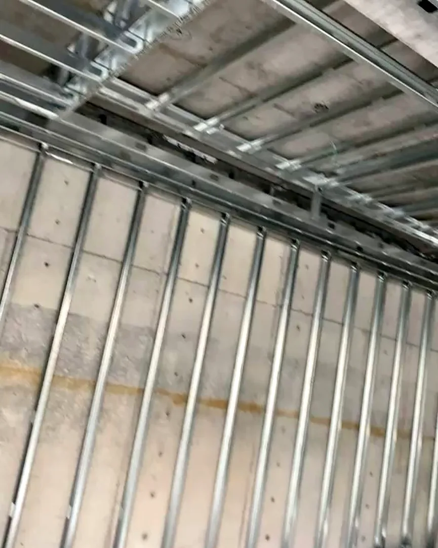 Light-gauge metal stud framing